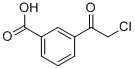 Benzoic acid, 3-(chloroacetyl)- (9CI) 化学構造式