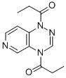 Pyrido(3,4-e)-1,2,4-triazine, 1,4-dihydro-1,4-bis(1-oxopropyl)- Struktur