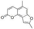 2H-Furo(2,3-h)-1-benzopyran-2-one, 5,8-dimethyl- Struktur