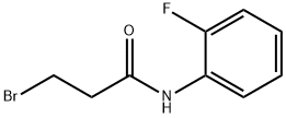 3-ブロモ-N-(2-フルオロフェニル)プロパンアミド 化学構造式