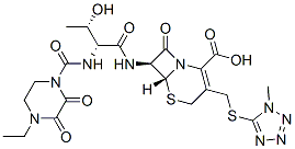 76610-92-9 (6R,7S)-7-[[(2R,3S)-2-(4-Ethyl-2,3-dioxo-1-piperazinylcarbonylamino)-3-hydroxybutyryl]amino]-3-[[(1-methyl-1H-tetrazol-5-yl)thio]methyl]-8-oxo-5-thia-1-azabicyclo[4.2.0]oct-2-ene-2-carboxylic acid