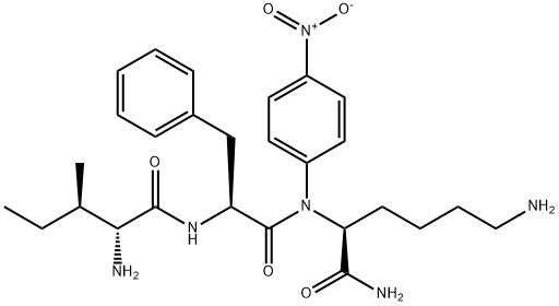 D-ILE-PHE-LYS P-NITROANILIDE Struktur