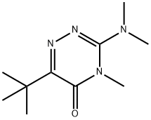 3-(dimethylamino)-6-(1,1-dimethylethyl)-4-methyl-1,2,4-triazin-5(4H)-one 结构式