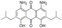 4,5-diamino-1,8-dihydroxy-2,7-bis(2-methylpropyl)anthraquinone 结构式