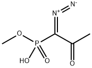 PHOSPHONIC ACID, (1-DIAZO-2-OXOPROPYL)-, MONOMETHYL ESTER Structure