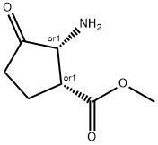 Cyclopentanecarboxylic acid, 2-amino-3-oxo-, methyl ester, cis- (9CI) 结构式