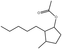 3-methyl-2-pentylcyclopentyl acetate Struktur