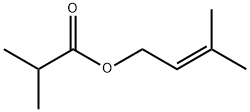 2-メチルプロパン酸3-メチル-2-ブテニル 化学構造式
