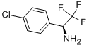 (S)-1-(4-クロロフェニル)-2,2,2-トリフルオロエチルアミン 化学構造式