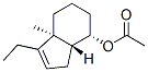 1H-Inden-7-ol,3-ethyl-3a,4,5,6,7,7a-hexahydro-3a-methyl-,acetate,(3aS,7S,7aR)-(9CI) Struktur