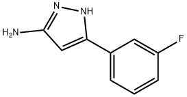 5-(3-氟苯基)-2H-吡唑-3-胺, 766519-89-5, 结构式
