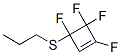 Cyclobutene, 1,3,4,4-tetrafluoro-3-(propylthio)- (9CI) 结构式