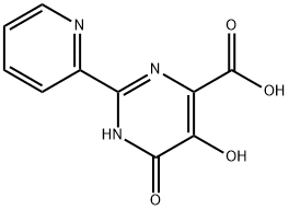 5,6-二羟基-2-吡啶-2-基-嘧啶-4-甲酸,766557-40-8,结构式
