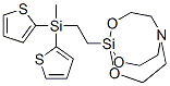 1-[2-[Methyldi(2-thienyl)silyl]ethyl]-2,8,9-trioxa-5-aza-1-silabicyclo[3.3.3]undecane,76666-19-8,结构式