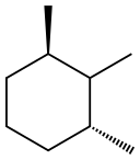 (1R,3R)-1,2,3-trimethylcyclohexane 结构式