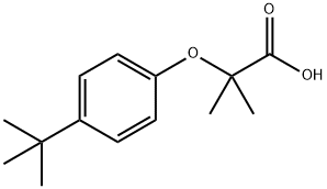 2-[4-(TERT-BUTYL)PHENOXY]-2-METHYLPROPANOIC ACID 化学構造式