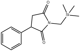 3-Phenyl-1-(trimethylsilylmethyl)-2,5-pyrrolidinedione,76681-42-0,结构式