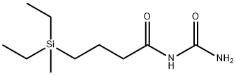 N-(Aminocarbonyl)-4-(diethylmethylsilyl)butanamide Structure