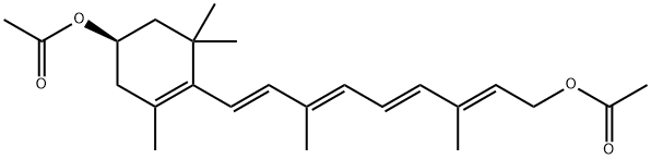 rac all-trans  3-(Acetyloxy)-retinol Acetate Struktur