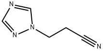 1H-1,2,4-Triazole-1-propanenitrile(9CI) 化学構造式