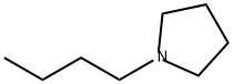 1-丁基吡咯烷,767-10-2,结构式