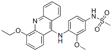 N-[4-[(4-エトキシ-9-アクリジニル)アミノ]-3-メトキシフェニル]メタンスルホンアミド 化学構造式