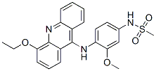 N-[4-[(4-Ethoxy-9-acridinyl)amino]-3-methoxyphenyl]methanesulfonamide Structure