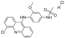 N-[4-[(4-클로로아크리딘-9-일)아미노]-3-메톡시-페닐]메탄술폰아미드염산염