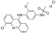 N-[4-[(4-chloroacridin-9-yl)amino]-3-methoxy-phenyl]methanesulfonamide hydrochloride Structure