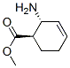 3-Cyclohexene-1-carboxylicacid,2-amino-,methylester,(1R-trans)-(9CI) 结构式