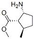 Cyclopentanecarboxylic acid, 2-amino-5-methyl-, methyl ester, (1alpha,2alpha,5beta)- Structure