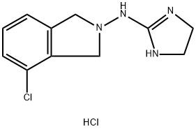 4-chloro-2-(2-imidazolin-2-ylamino)isoindoline 结构式