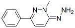 3(2H)-Pyridazinone,2-methyl-6-phenyl-,hydrazone(9CI) Structure