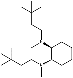 (1S,2S)-N,N'-Dimethyl-N,N'-bis(3,3-dimethylbutyl)cyclohexane-1,2-diamine Structure