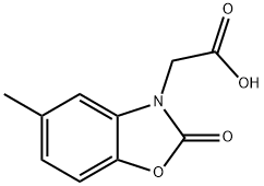 (5-methyl-2-oxo-1,3-benzoxazol-3(2H)-yl)acetic acid(SALTDATA: FREE) Struktur