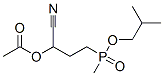 isobutyl [3-(acetyloxy)-3-cyanopropyl]methylphosphinate Structure