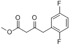 4-(2,5-DIFLUORO-PHENYL)-3-OXO-BUTYRIC ACID METHYL ESTER Struktur