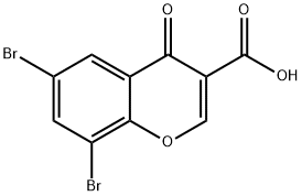 6,8-ジブロモクロモン-3-カルボキシアルデヒド 臭化物 化学構造式