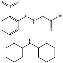 N-O-NITROPHENYLSULFENYL-GLYCINE DI(CYCLOHEXYL)AMMONIUM SALT, 7675-47-0, 结构式