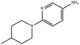 6-(4-メチル-1-ピペリジニル)-3-ピリジニルアミン 化学構造式