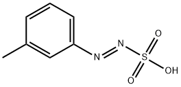 Diazenesulfonic acid, (3-methylphenyl)-, (E)- (9CI) Structure