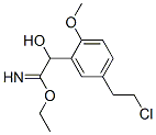 Benzeneethanimidic  acid,  5-(2-chloroethyl)--alpha--hydroxy-2-methoxy-,  ethyl  ester  (9CI) 化学構造式