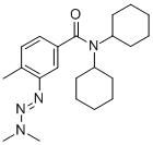 p-Toluamide, N,N-dicyclohexyl-3-(3,3-dimethyltriazeno)- Structure