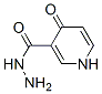 3-Pyridinecarboxylic  acid,  1,4-dihydro-4-oxo-,  hydrazide 结构式