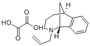 2-Allyl-1,2,3,4,5,6-hexahydro-1,6-methano-2-benzazocine oxalate 化学構造式