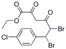 Hexanoic acid, 5,6-dibromo-6-[p-chlorophenyl]-2,4-dioxo-, ethyl ester|