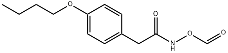 4-n-Butoxyphenylacetohydroxamic acid, O-formate ester 化学構造式