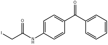 二苯甲酮-4-碘乙酰胺, 76809-63-7, 结构式