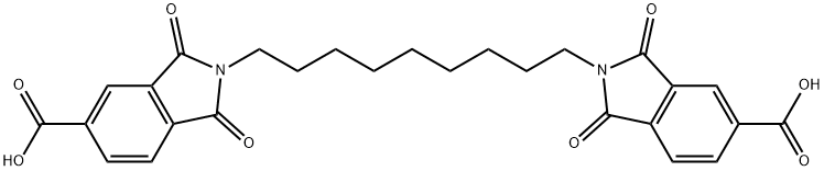 2,2'-(2,2,4-Trimethylhexane-1,6-diyl)bis(1,3-dioxoisoindoline-5-carboxylic acid),76819-66-4,结构式