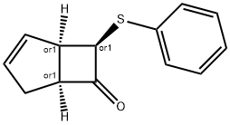 7-Phenylsulfanyl-bicyclo[3.2.0]hept-2-en-6-one (racemic) 结构式